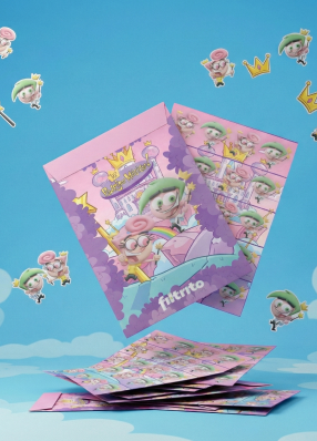 Sticker de edición limitada con diseño original y colorido de Elfiltrito